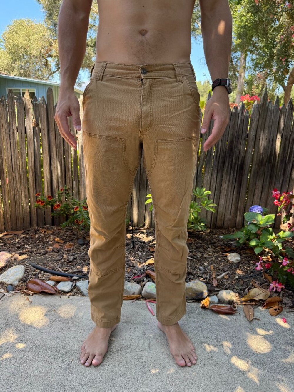 Carhartt Men’s Relaxed Fit Carpenter Work Pants Brown 33x34